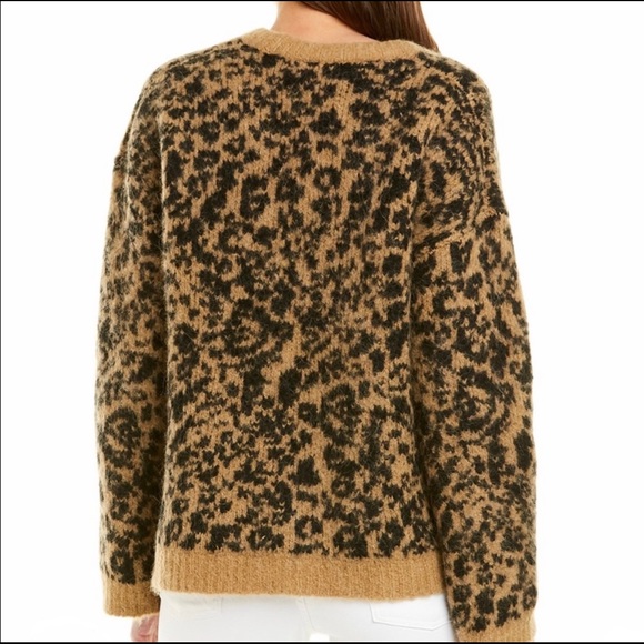 Madewell Pullover Alpaca & Wool Blend Animal Print Sweater NWT - Picture 9 of 16